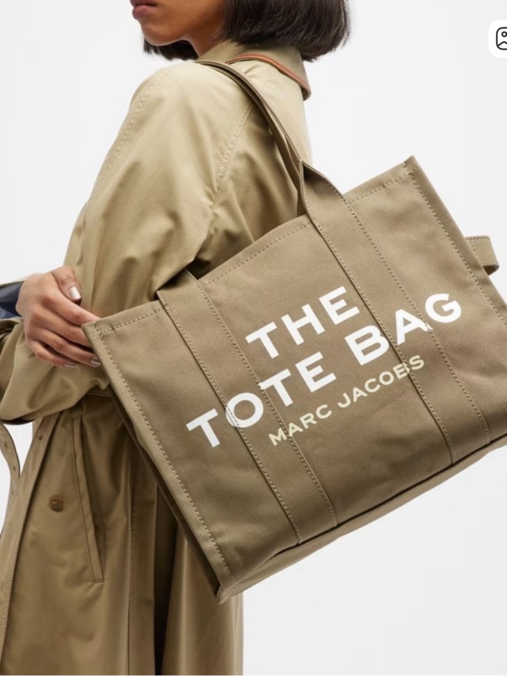 Marc Jacobs “The Tote Bag”  Canvas Khaki Green